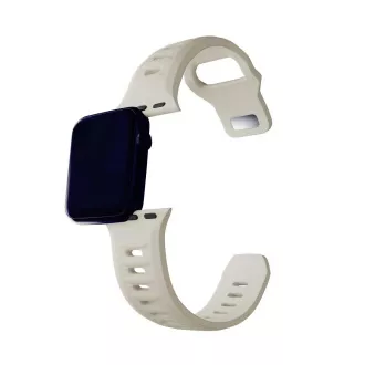 Curea de ceas 3mk pentru Apple 42/44/45/49 mm, culoare nud