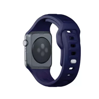 Curea de ceas 3mk pentru Apple 42/44/45/49 mm, albastru ocean