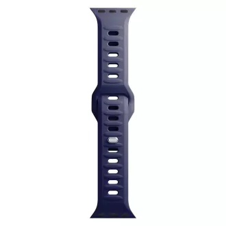 Curea de ceas 3mk pentru Apple 42/44/45/49 mm, albastru ocean