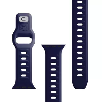 Curea de ceas 3mk pentru Apple 42/44/45/49 mm, albastru ocean