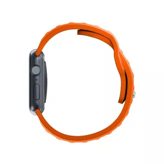 Curea de ceas 3mk pentru Apple 42/44/45/49 mm portocalie