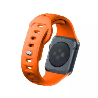 Curea de ceas 3mk pentru Apple 42/44/45/49 mm portocalie