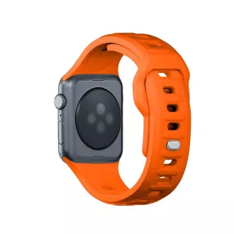 Curea de ceas 3mk pentru Apple 42/44/45/49 mm portocalie