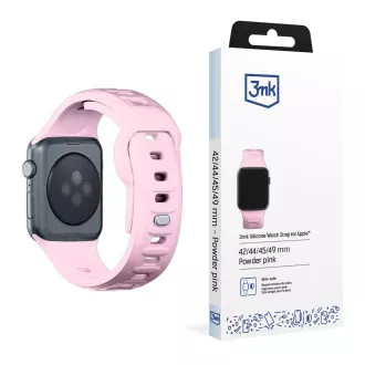 Curea de ceas 3mk pentru Apple 42/44/45/49 mm, roz pudrat