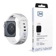 Curea de ceas 3mk pentru Apple 42/44/45/49 mm, albă