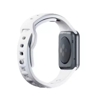 Curea de ceas 3mk pentru Apple 42/44/45/49 mm, albă