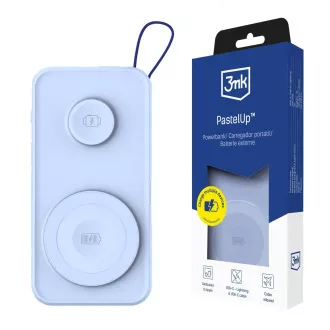 3mk PastelUp Powerbank 10.000 mAh 22,5 W USB 1A1C - Albastru