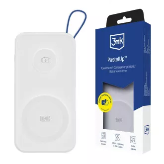 3mk PastelUp Powerbank 10.000 mAh 22,5 W USB 1A1C - alb