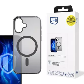 Husă de protecție 3mk Frosty MagCase neagră pentru Apple iPhone 16