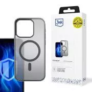 Husă de protecție 3mk Frosty MagCase neagră pentru Apple iPhone 16 Pro