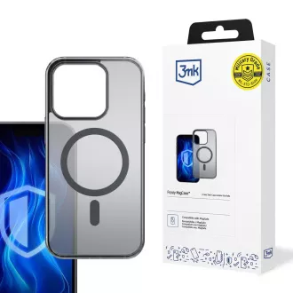 Husă de protecție 3mk Frosty MagCase neagră pentru Apple iPhone 16 Pro