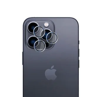 3mk Hardy Lens Protection Pro pentru iPhone 16 Pro /16 Pro Max Titanium Silver
