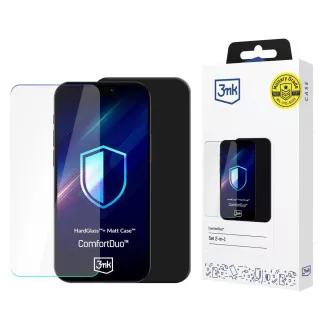 Husă 3mk + sticlă securizată ComfortDuo Negru Mat pentru Google Pixel 9A