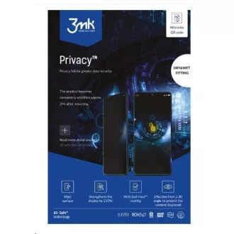 3mk All-Safe - Folie multifuncțională BH Privacy, fixare uscată și umedă pentru telefon, 5 buc. 3mk All-Safe - Folie multifuncțională BH Privacy, fixare uscată și umedă pentru telefon, 5 buc.