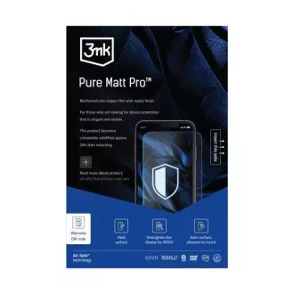 Folie de protecție 3mk All-Safe - AIO Pure Matt Pro Phone, complet impermeabilă, 25 buc.