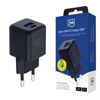 Încărcător de rețea 3mk Hyper GaN Charger 20W, negru