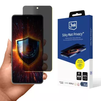 Folie de protecție pentru confidențialitate 3mk Silky Matt pentru Motorola Moto G56