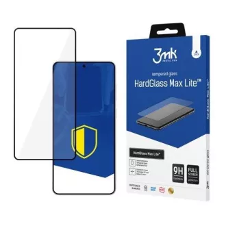 Husa de protecție din sticlă securizată 3mk HardGlass Max Lite pentru Samsung Galaxy S25 Edge, neagră