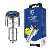 Transmițător de putere auto 3mk Hyper 48W QC PD PPS USB 1C1A argintiu