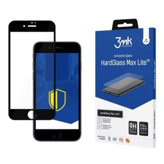 Husa de protecție din sticlă securizată 3mk HardGlass Max Lite Neagră pentru Apple iPhone 7/8/SE 2020/2022