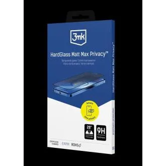 Sticlă securizată 3mk HardGlass Matt Max Privacy pentru Apple iPhone 17 Pro Sticlă securizată 3mk HardGlass Matt Max Privacy pentru Apple iPhone 17 Pro