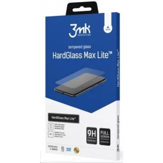 Sticlă securizată 3mk HardGlass Max Lite Neagră pentru Apple iPhone 13 / 13 Pro / 14