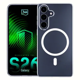 Husă de protecție 3mk Clear MagCase pentru Samsung Galaxy S26