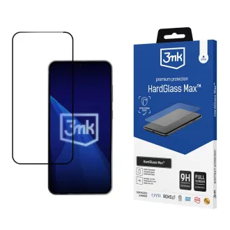 Husa din sticlă securizată 3mk Hardglass Max Framefit pentru Samsung Galaxy S26