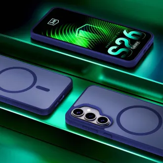 Husă de protecție 3mk MagCase albastră, culoare fum, pentru Samsung Galaxy S26+
