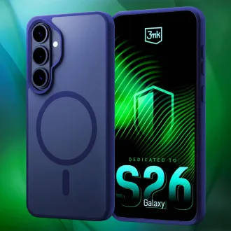 Husă de protecție 3mk MagCase albastră, culoare fum, pentru Samsung Galaxy S26+