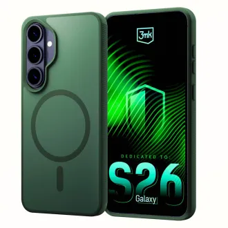 Husă de protecție 3mk MagCase Smoke Green pentru Samsung Galaxy S26