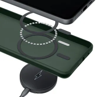 Husă de protecție 3mk MagCase Smoke Green pentru Samsung Galaxy S26