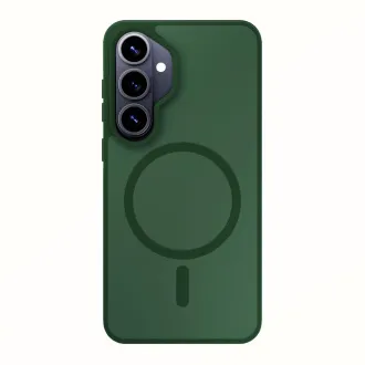 Husă de protecție 3mk MagCase Smoke Green pentru Samsung Galaxy S26