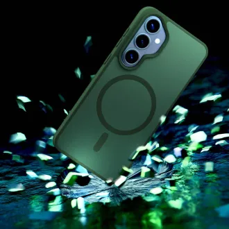 Husă de protecție 3mk MagCase Smoke Green pentru Samsung Galaxy S26