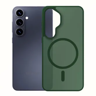 Husă de protecție 3mk MagCase Smoke Green pentru Samsung Galaxy S26