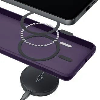 Husă de protecție 3mk Smoke MagCase Purple pentru Samsung Galaxy S26