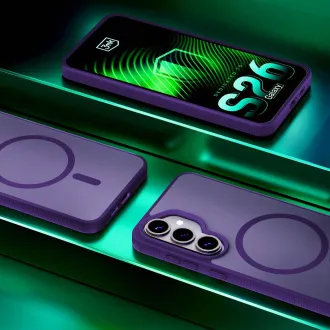 Husă de protecție 3mk MagCase Smoke Purple pentru Samsung Galaxy S26+