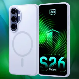 Husă de protecție 3mk Smoke MagCase albă pentru Samsung Galaxy S26+ Husă de protecție 3mk Smoke MagCase albă pentru Samsung Galaxy S26+
