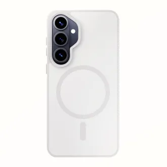 Husă de protecție 3mk Smoke MagCase albă pentru Samsung Galaxy S26