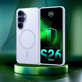 Husă de protecție 3mk Smoke MagCase albă pentru Samsung Galaxy S26