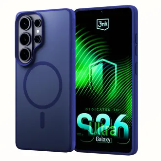 Husă de protecție 3mk MagCase albastră, culoare fum, pentru Samsung Galaxy S26 Ultra
