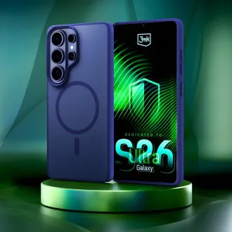 Husă de protecție 3mk MagCase albastră, culoare fum, pentru Samsung Galaxy S26 Ultra