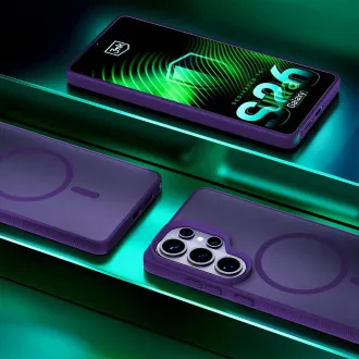 Husă de protecție 3mk MagCase Smoke Purple pentru Samsung Galaxy S26 Ultra