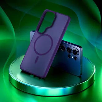 Husă de protecție 3mk MagCase Smoke Purple pentru Samsung Galaxy S26 Ultra