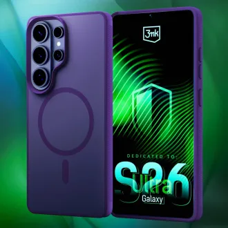 Husă de protecție 3mk MagCase Smoke Purple pentru Samsung Galaxy S26 Ultra
