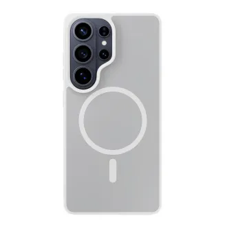 Husă de protecție 3mk MagCase Smoke albă pentru Samsung Galaxy S26 Ultra