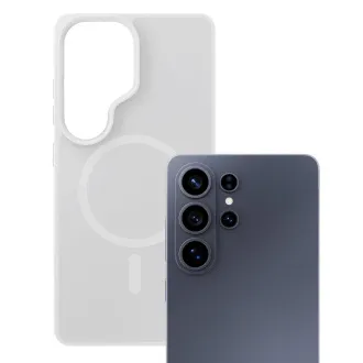 Husă de protecție 3mk MagCase Smoke albă pentru Samsung Galaxy S26 Ultra