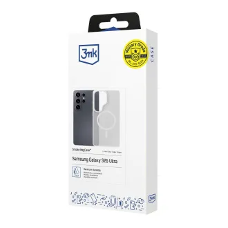 Husă de protecție 3mk MagCase Smoke albă pentru Samsung Galaxy S26 Ultra