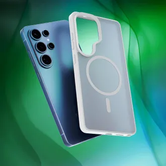 Husă de protecție 3mk MagCase Smoke albă pentru Samsung Galaxy S26 Ultra