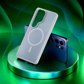 Husă de protecție 3mk MagCase Smoke albă pentru Samsung Galaxy S26 Ultra